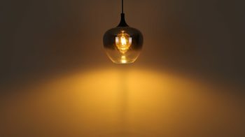 Stehleuchte Globo lighting aus Glas in Schwarz GLOBO Lampe-Serie Maxy - Stehleuchte Rauchglas & mattschwarzes Metall - Höhe ca. 150 cm