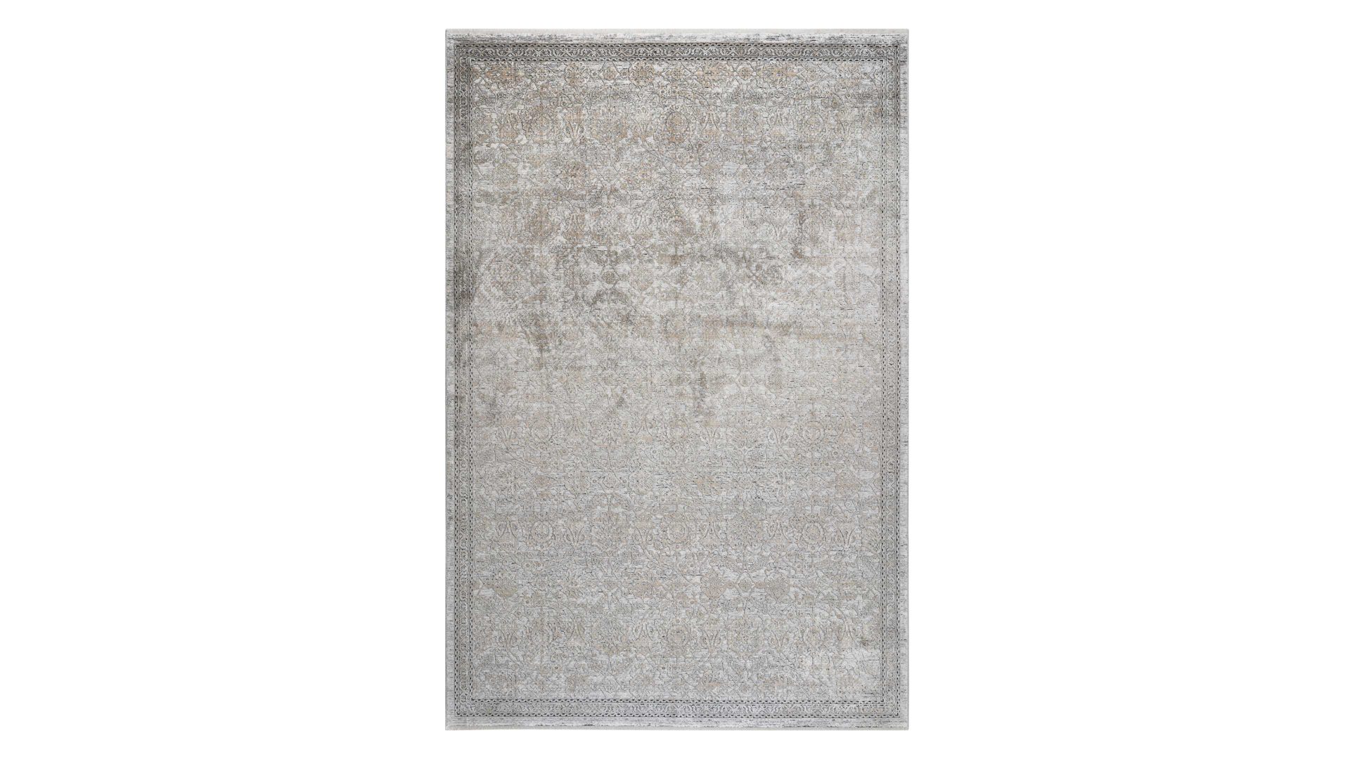 Webteppich Interliving aus Mischgewebe in Beige Interliving Teppich Serie G-8040 cremefarbenes Vintagemuster - ca. 200 x 290 cm