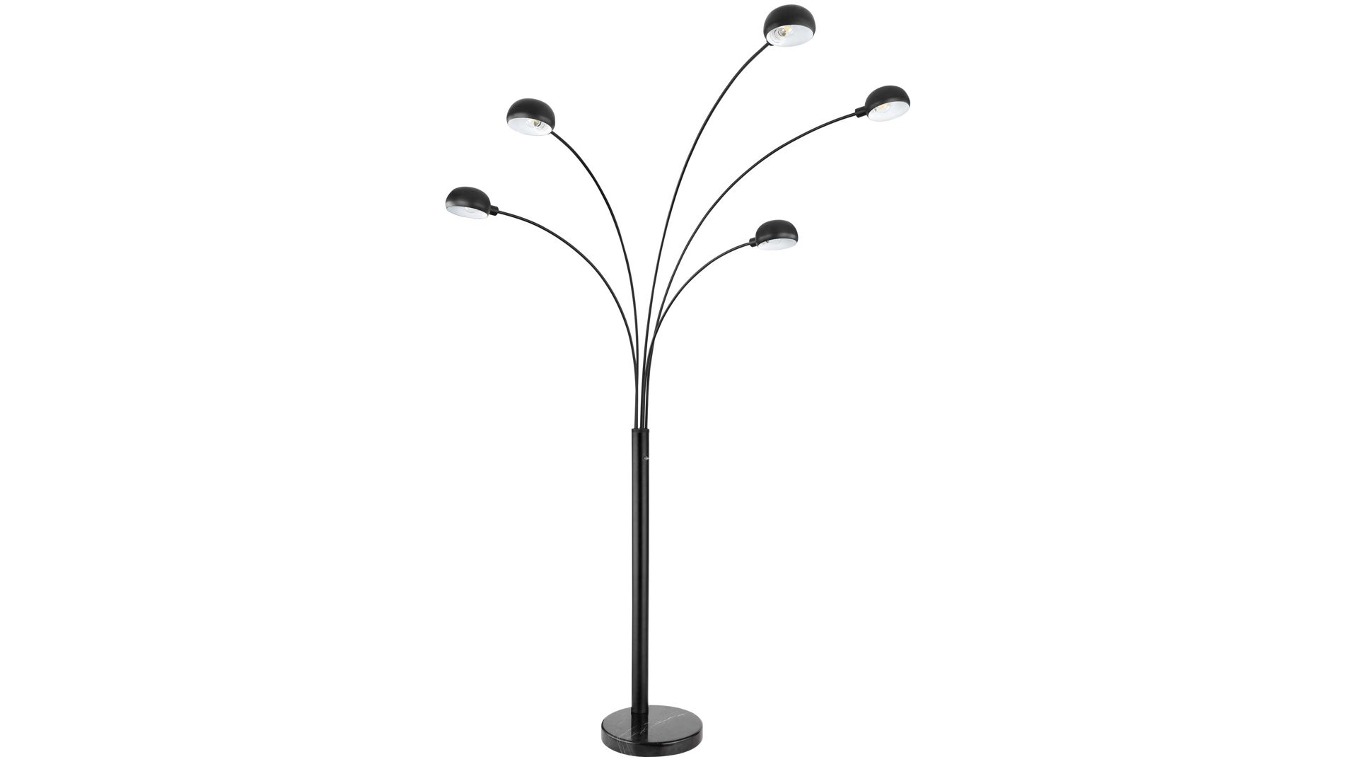 Stehleuchte Globo lighting aus Metall in Schwarz GLOBO Lampen Serie Seymor - Stehleuchte mattschwarzes Metall & Marmor - Höhe ca. 200 cm