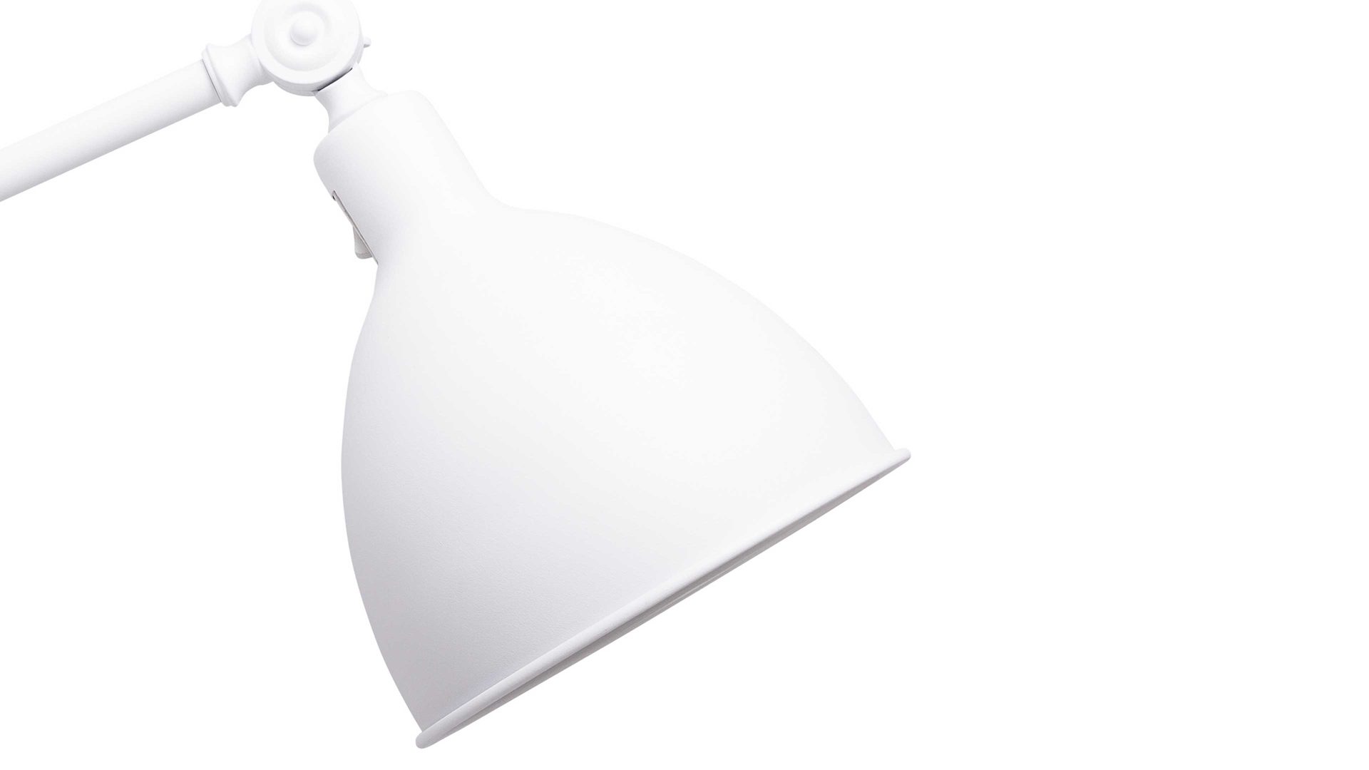 Wandleuchte By rydens aus Metall in Weiß BY RYDÉNS Leuchten Serie Bazar Mini - Wandleuchte weißes Metall - Länge ca. 49 cm