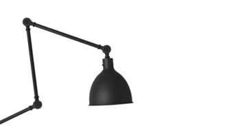 Wandleuchte By rydens aus Metall in Schwarz BY RYDÉNS Leuchten Serie Bazar - Wandleuchte schwarzes Metall - Höhe ca. 38 cm