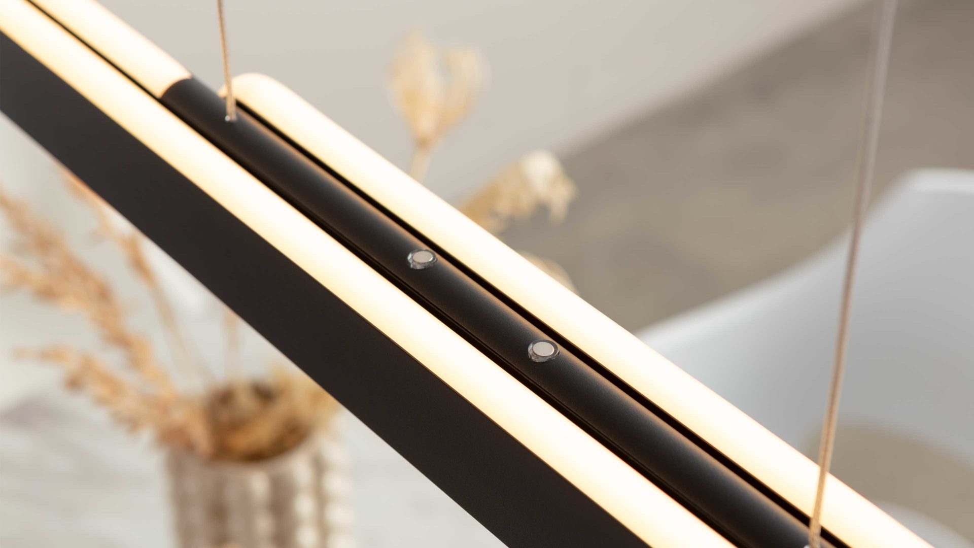 Pendelleuchte Trio lighting for you aus Metall in Schwarz TRIO Hängelampe Helios mattschwarzes Metall - Länge ca. 130 cm