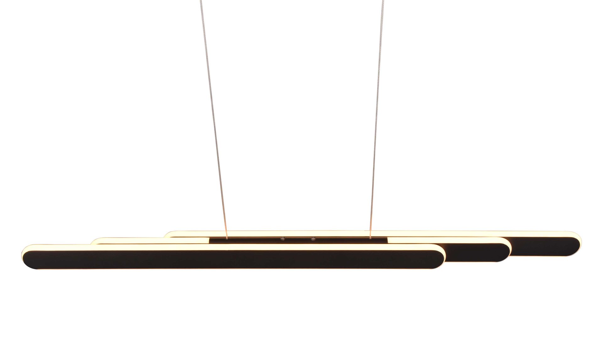 Pendelleuchte Trio lighting for you aus Metall in Schwarz TRIO Hängelampe Helios mattschwarzes Metall - Länge ca. 130 cm