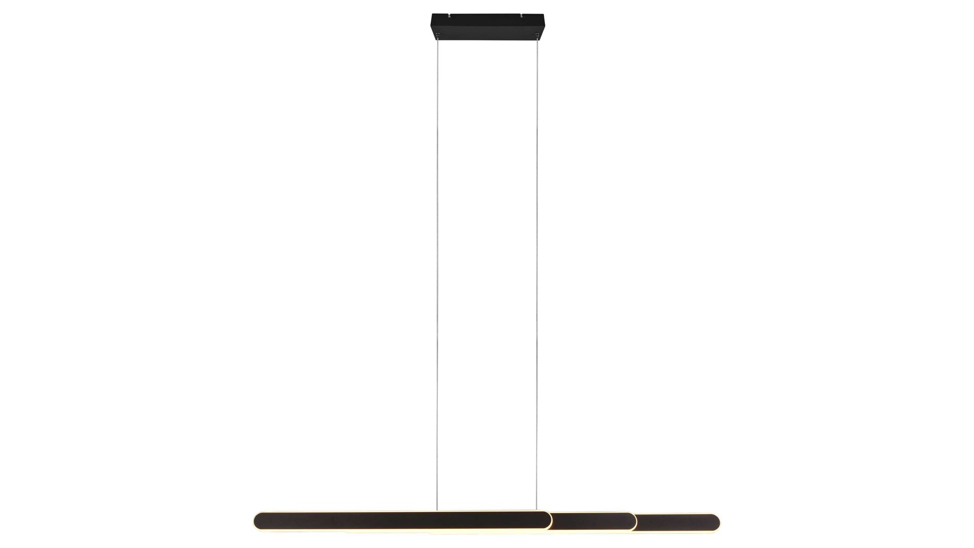 Pendelleuchte Trio lighting for you aus Metall in Schwarz TRIO Hängelampe Helios mattschwarzes Metall - Länge ca. 130 cm