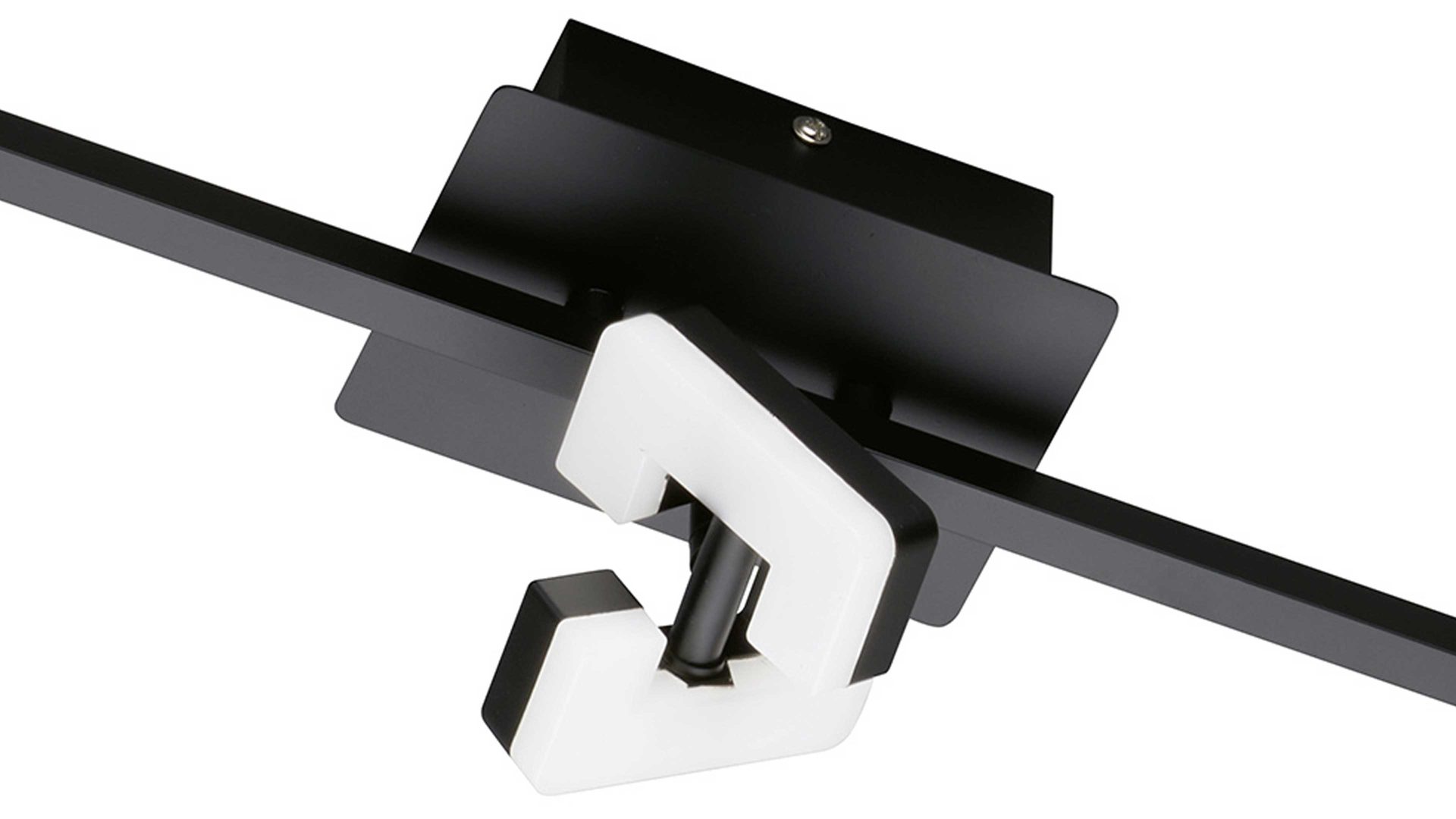 Strahler / Spot Fh fischer & honsel aus Metall in Schwarz FH Leuchten Serie Ray - Deckenlampe als Deckenstrahler sandschwarzes Metall - Länge ca. 60 cm