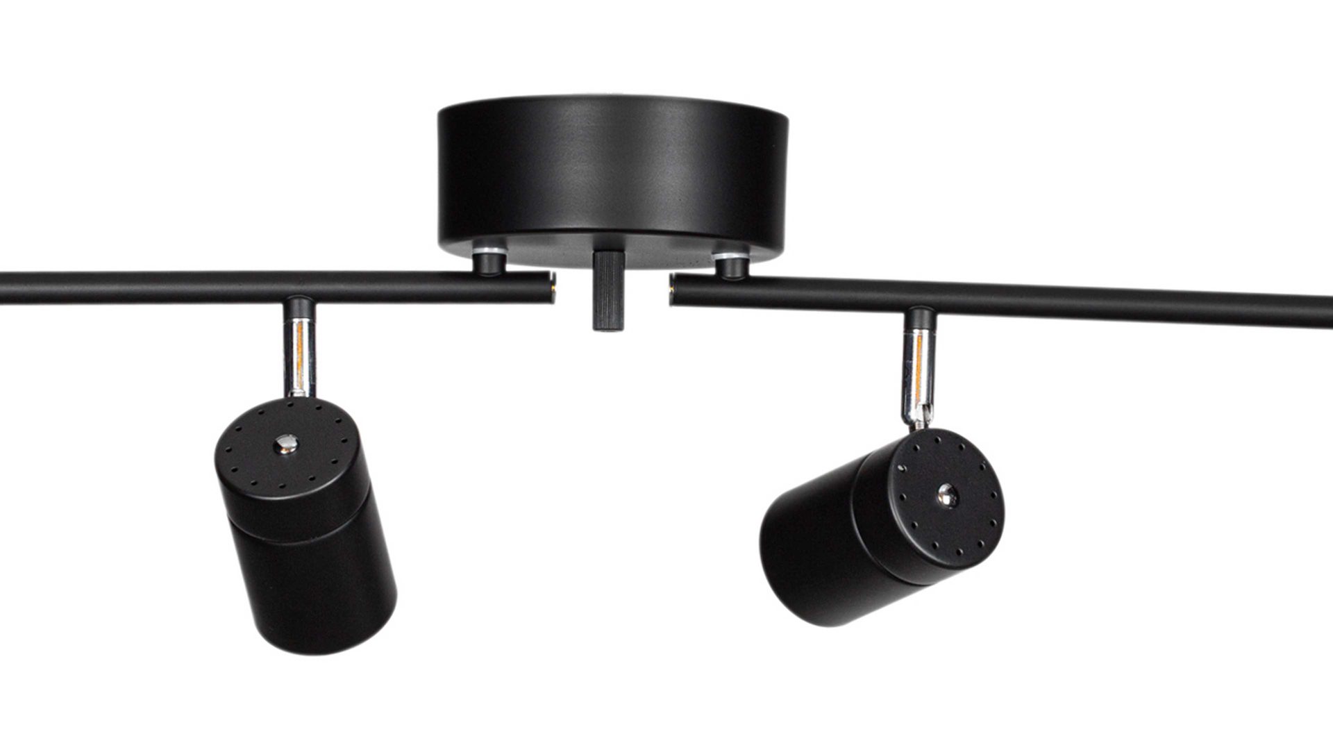 Deckenleuchte By rydens aus Metall in Schwarz BY RYDÉNS Leuchten Serie Correct - Deckenleuchte schwarzes Metall, vier Spots - Länge ca. 83 cm