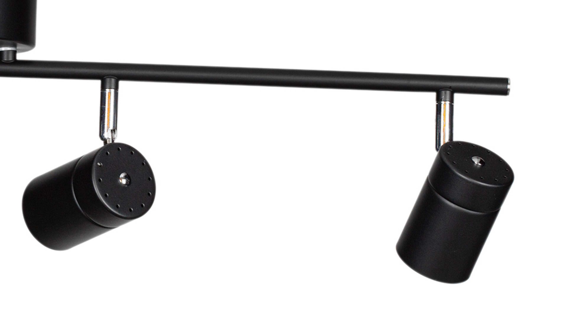 Deckenleuchte By rydens aus Metall in Schwarz BY RYDÉNS Leuchten Serie Correct - Deckenleuchte schwarzes Metall, vier Spots - Länge ca. 83 cm