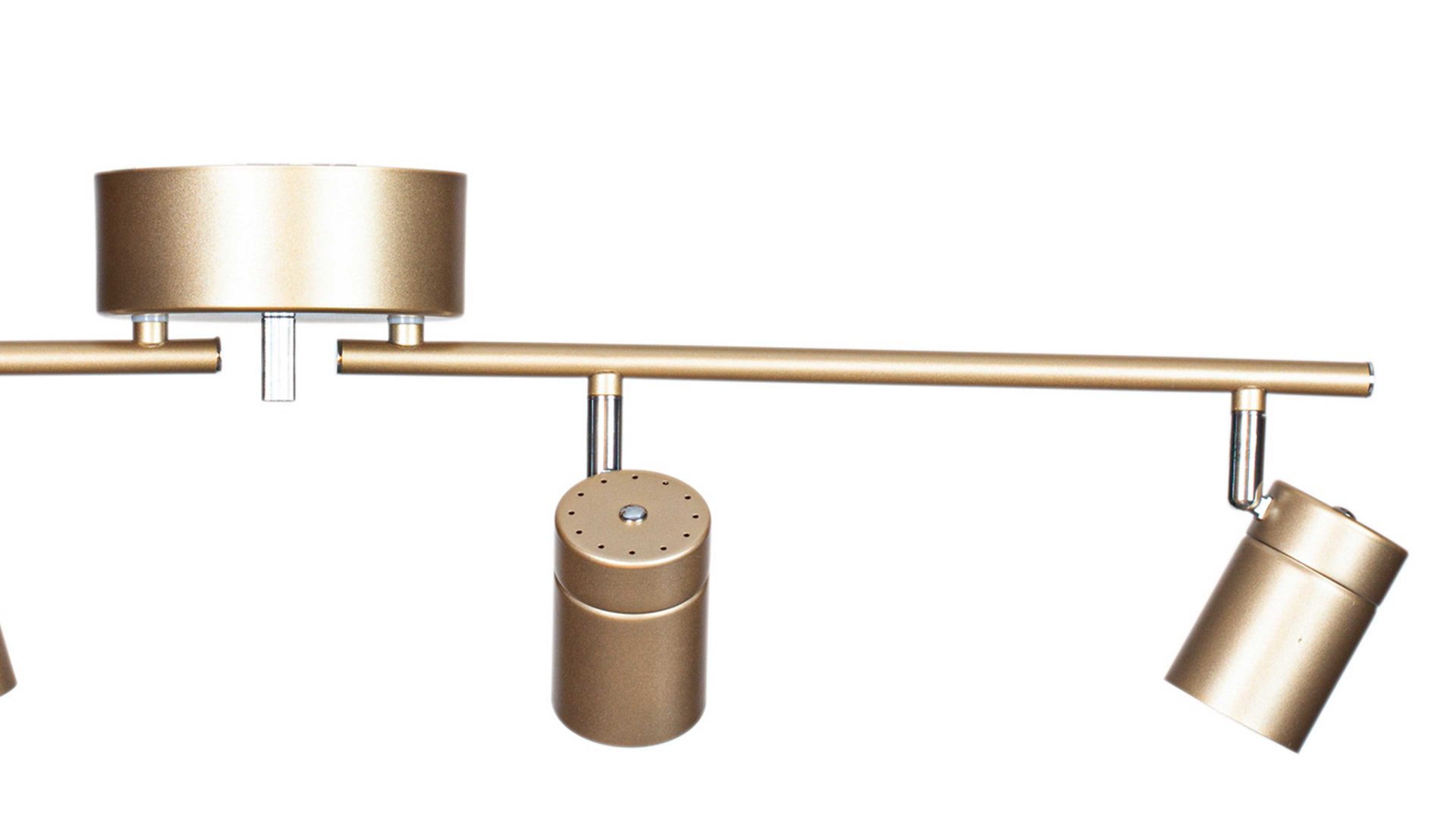 Deckenleuchte By rydens aus Metall in Gold BY RYDÉNS Leuchten Serie Correct - Deckenleuchte goldfarbenes Metall, vier Spots - Länge ca. 83 cm