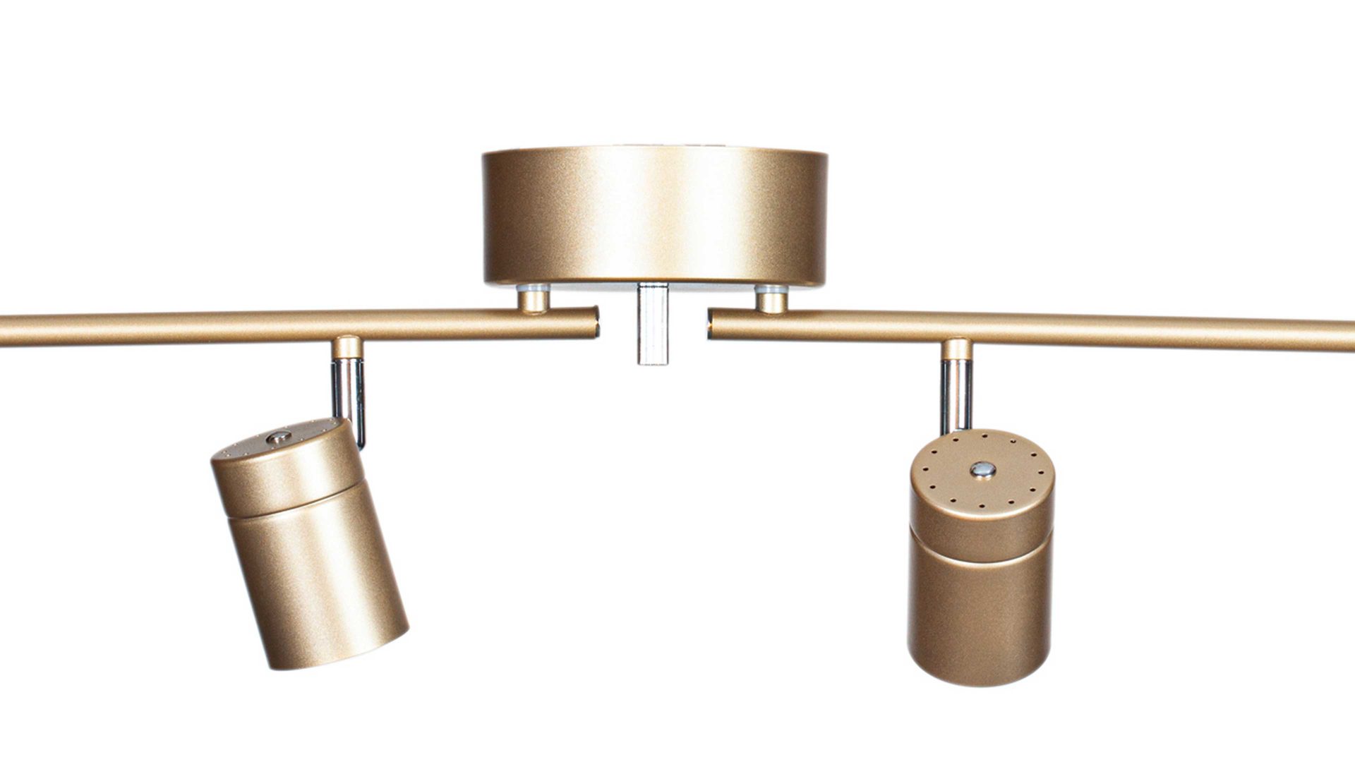 Deckenleuchte By rydens aus Metall in Gold BY RYDÉNS Leuchten Serie Correct - Deckenleuchte goldfarbenes Metall, vier Spots - Länge ca. 83 cm