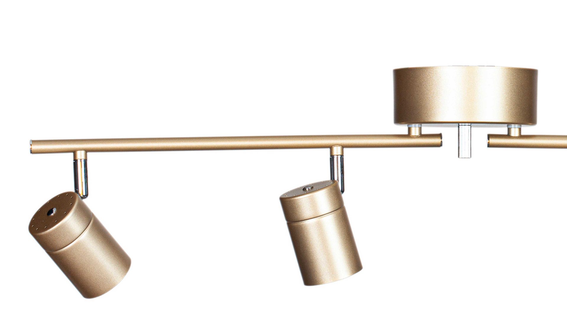 Deckenleuchte By rydens aus Metall in Gold BY RYDÉNS Leuchten Serie Correct - Deckenleuchte goldfarbenes Metall, vier Spots - Länge ca. 83 cm