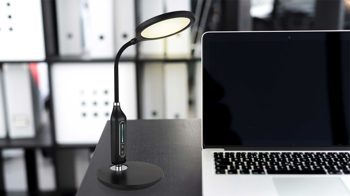 Schreibtischleuchte Globo lighting aus Kunststoff in Schwarz GLOBO Lampen Serie Fruggy - Schreibtischleuchte schwarzes Silikon - Höhe ca. 41 cm