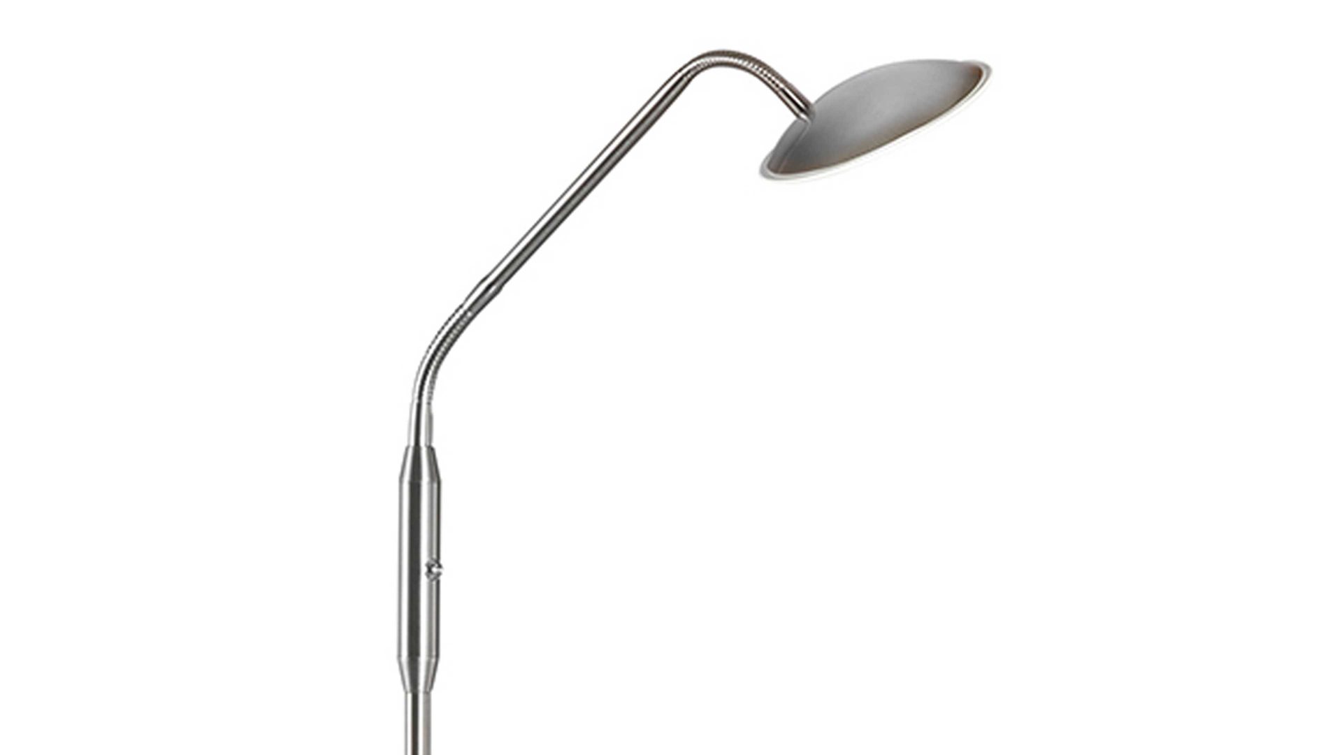 Stehleuchte Fh fischer & honsel aus Metall in Nickel FH Leuchten Serie Tralli - Stehlampe Nickel matt - Höhe ca. 135 cm