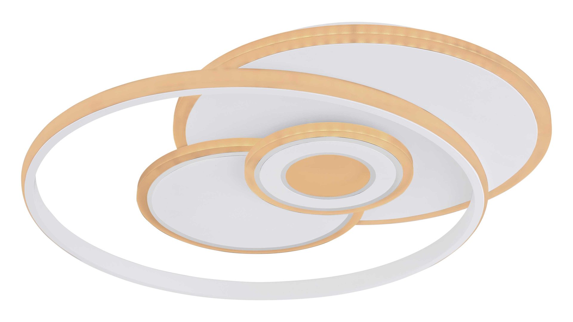 Deckenleuchte Globo lighting aus Metall in Weiß GLOBO Leuchten Serie Roderick weißes Metall & opalfarbenes Acryl - ca. 54 x 46 cm