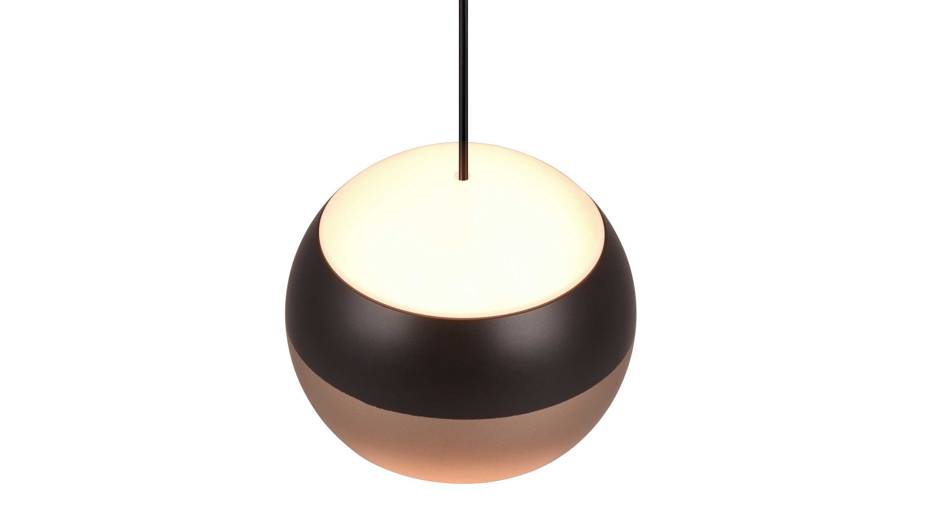 Pendelleuchte Trio lighting for you aus Metall in Schwarz TRIO Leuchten Serie Orbit - Hängelampe mattschwarzes Metall - Durchmesser ca. 16 cm