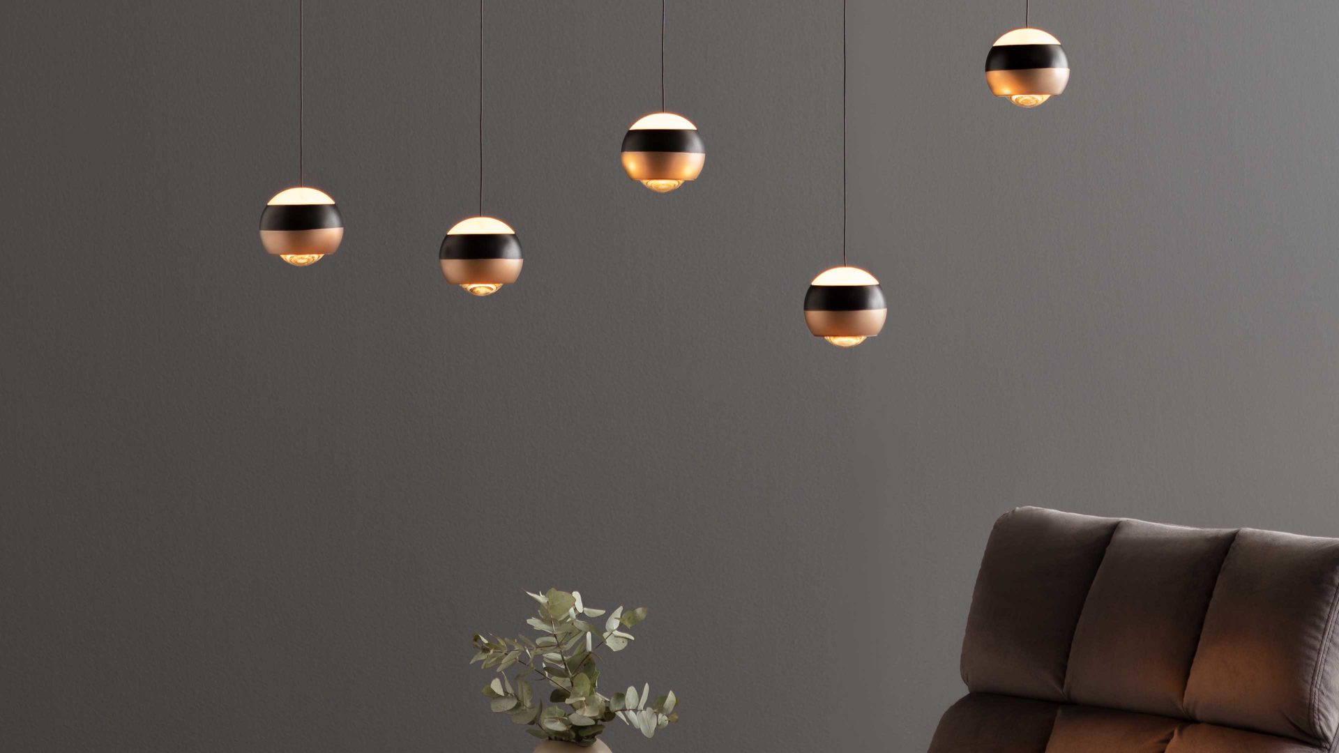 Pendelleuchte Trio lighting for you aus Metall in Schwarz TRIO Leuchten Serie Orbit - Hängelampe mattschwarzes Metall - Länge ca. 100 cm