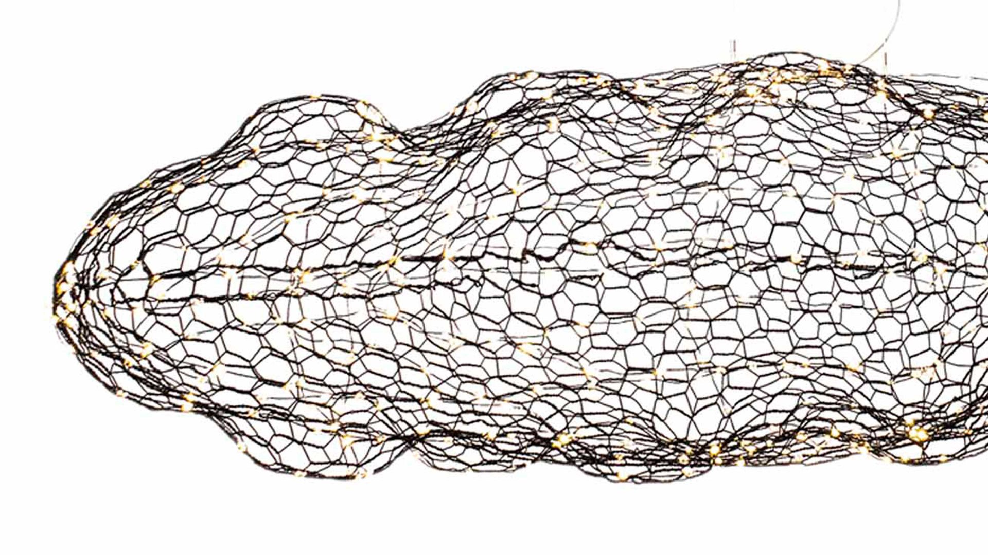 Pendelleuchte By rydens aus Metall in Schwarz BY RYDÉNS Hayden - Hängeleuchte schwarzes Metall - Länge ca. 76 cm