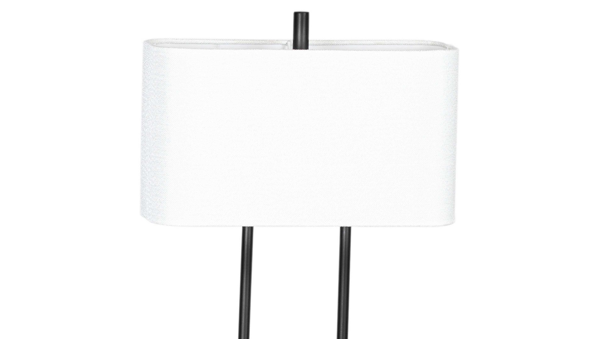 Tischleuchte By rydens aus Stoff in Schwarz BY RYDÉNS Leuchten Serie Luton - Tischleuchte Weiß & Schwarz - Höhe ca. 56 cm