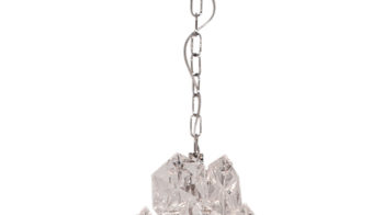 Pendelleuchte By rydens aus Metall in Transparent BY RYDÉNS Leuchten Serie Monarque Grande - Hängeleuchte Transparent & Chrom - Höhe ca. 75 cm
