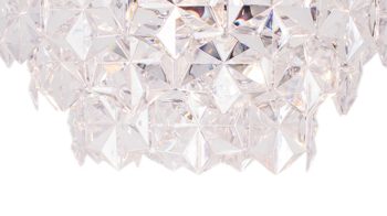 Deckenleuchte By rydens aus Metall in Transparent BY RYDÉNS Leuchten Serie Monarque - Deckenleuchte Transparent & Chrom - Höhe ca. 75 cm