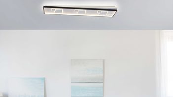 Deckenleuchte Paul neuhaus aus Metall in Weiß Paul Neuhaus Leuchten Serie Mailak weißes & schwarzes Metall - ca. 98 x 30 cm