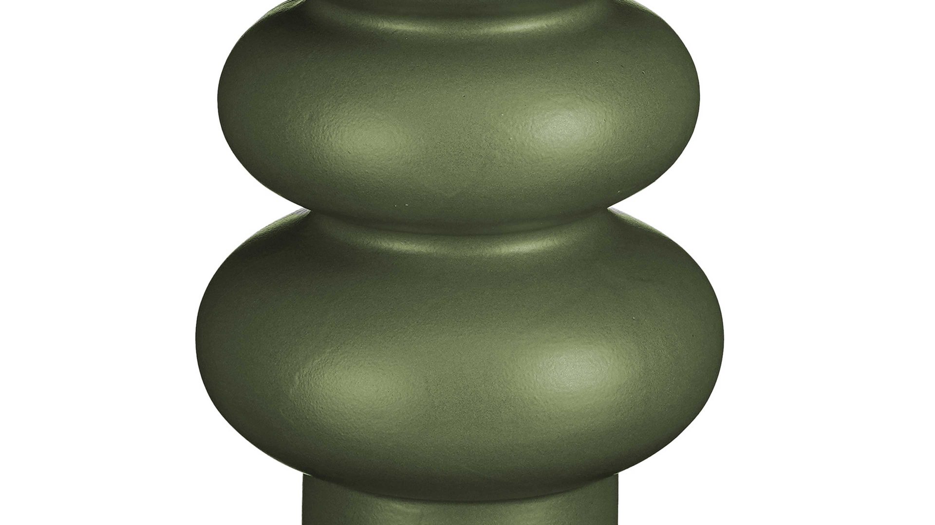 Vase Edelman® aus Keramik in Dunkelgrün Vase dunkelgrünes Steingut - Höhe ca. 31 cm