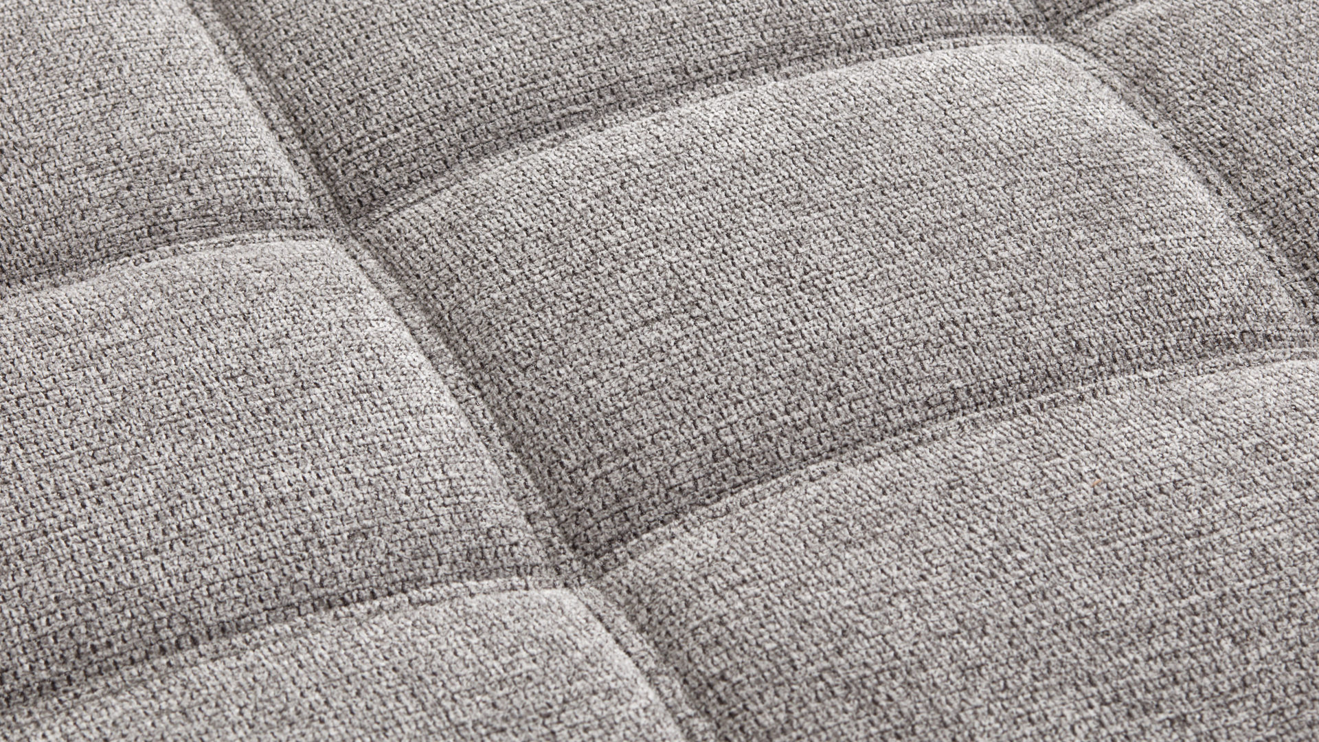 Polsterhocker KAWOO aus Stoff in Hellgrau KAWOO Serie 8334 - Polsterhocker platingraue Chenille GFS 49 & schwarze Holzfüße H61-250 - ca. 156 x 64 cm