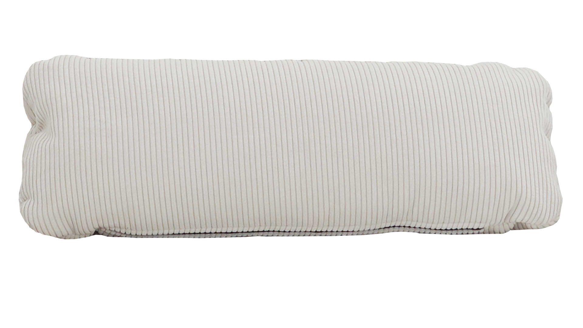 Einzelkissen modulmaster aus Stoff in Weiß Modulmaster MM-ZE1126 - Nierenkissen naturweißer Feincord - ca. 70 x 25 cm