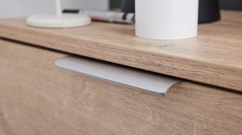 Garderoben-Set Interliving aus Holz in Weiß Interliving Garderobe Serie 6012 - Garderoben-Set weißer Mattlack & Steineiche - dreiteilig