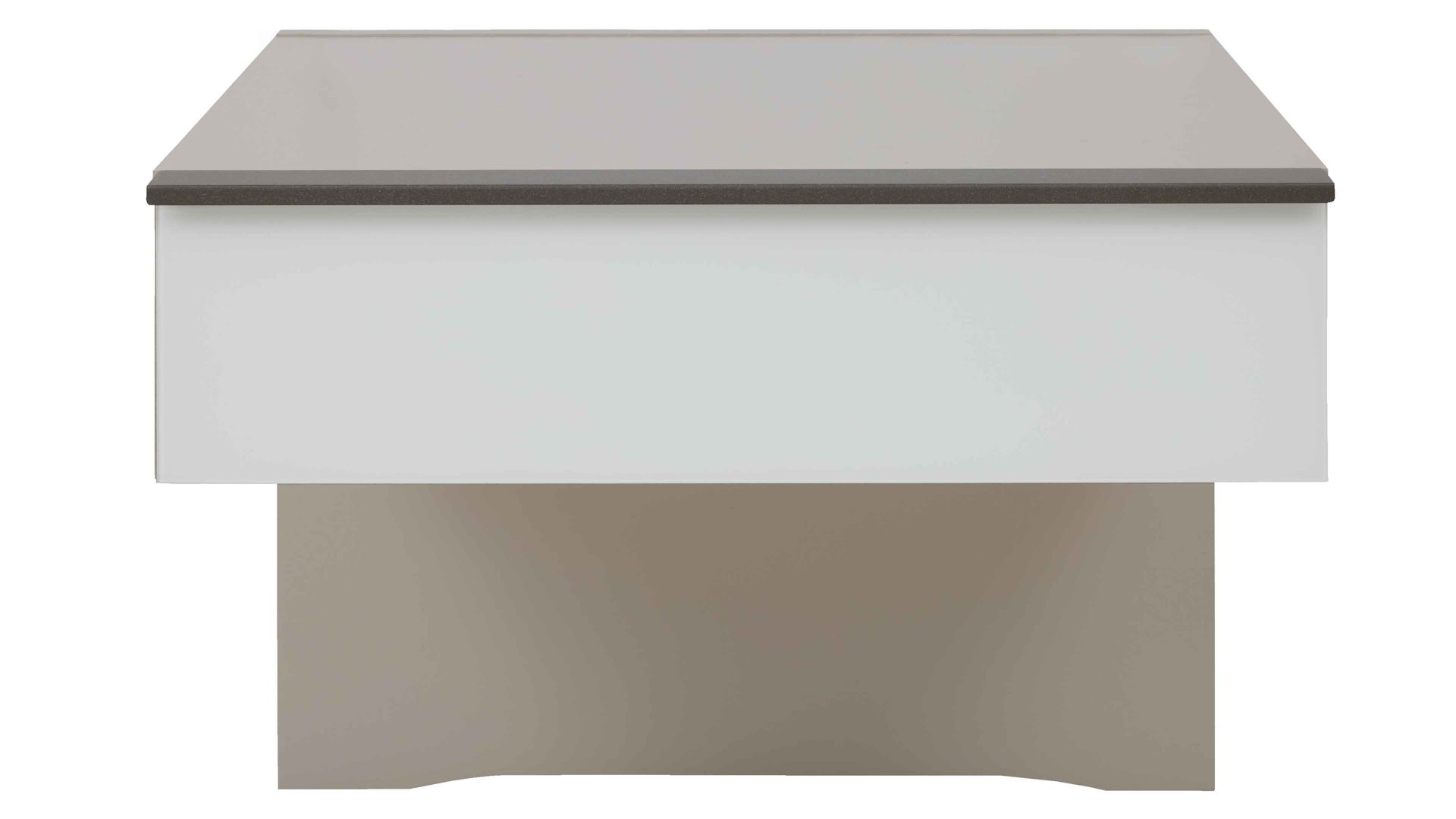 Komplettzimmer Interliving aus Holz in Weiß Interliving Schlafzimmer Serie 1032 – Komplettzimmer Weiß & Kieselgrau - vierteilig, Liegefläche ca. 180 x 200 cm