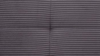 Ecksofa KAWOO aus Stoff in Grau KAWOO Polsterprogramm Dover XC - Ecksofa grauer Cordbezug - Stellfläche ca. 301 x 191 cm
