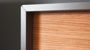 Wandregal Interliving aus Holz in Holzfarben Interliving Wohnzimmer Serie 2030 - Wandboard 41 Wolfram Grey & Spaltholz - ca. 48 x 38 cm