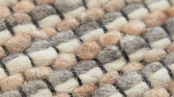 Handwebteppich Interliving aus Naturfaser in Hellbraun Interliving Teppich Serie B-8003 Hellbraun meliert – ca. 170 x 240 cm