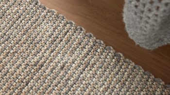 Handwebteppich Interliving aus Naturfaser in Hellbraun Interliving Teppich Serie B-8003 Hellbraun meliert – ca. 70 x 130 cm