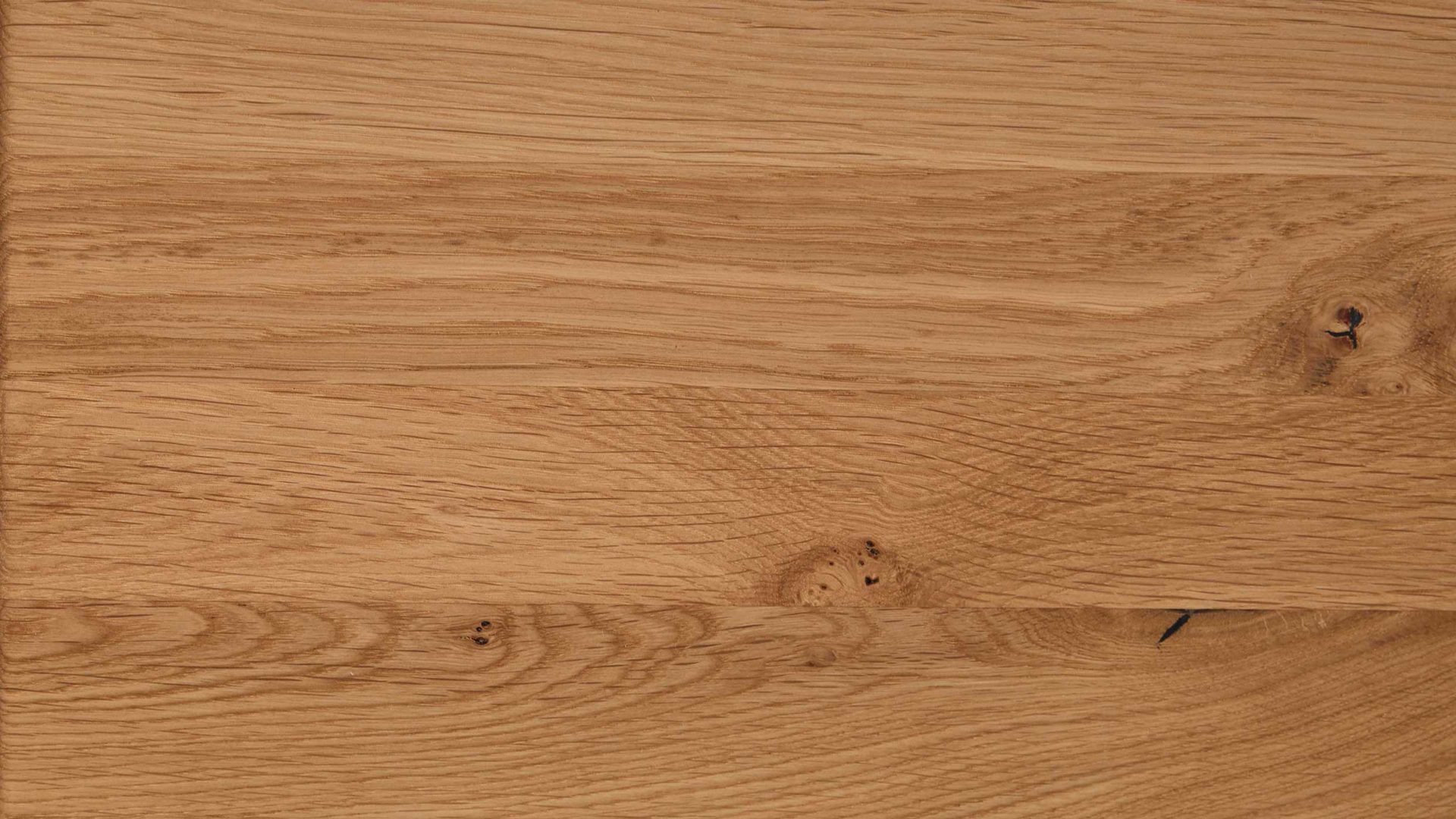 Wandregal Interliving aus Holz in Holzfarben Interliving Wohnzimmer Serie 2027 - Wandregal Asteiche - Länge ca. 180 cm