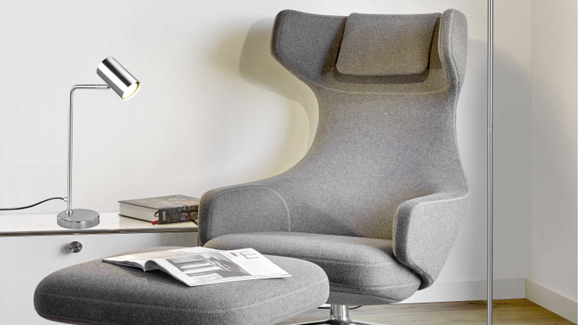 Tischleuchte Trio lighting for you aus Metall in Nickel TRIO Leuchten Tischleuchte Marley nickelfarbenes Metall - Höhe ca. 45 cm