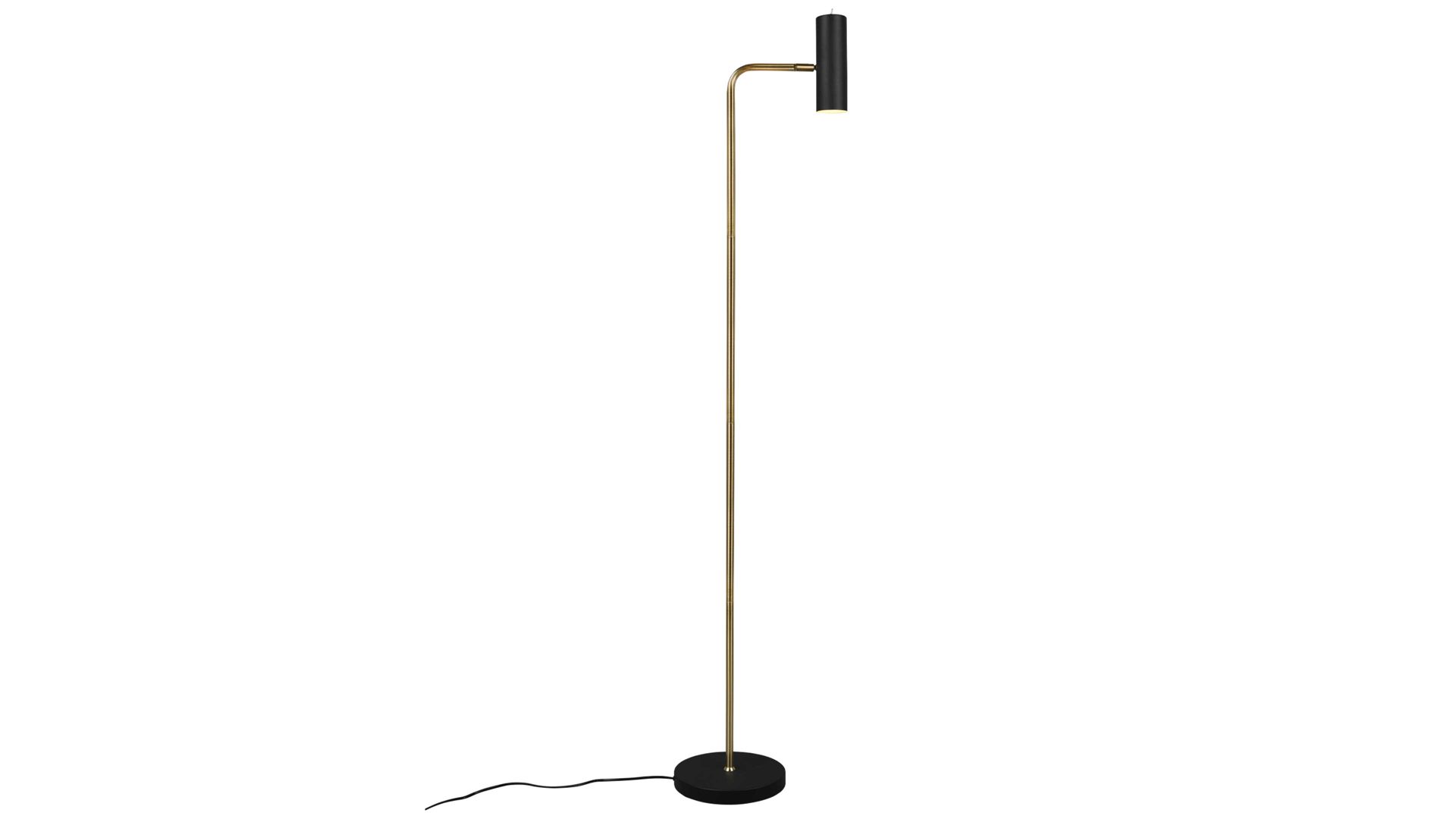 Stehleuchte Trio lighting for you aus Metall in Schwarz TRIO Leuchten Stehleuchte Marley messingfarbenes & schwarzes Metall - Höhe ca. 151 cm