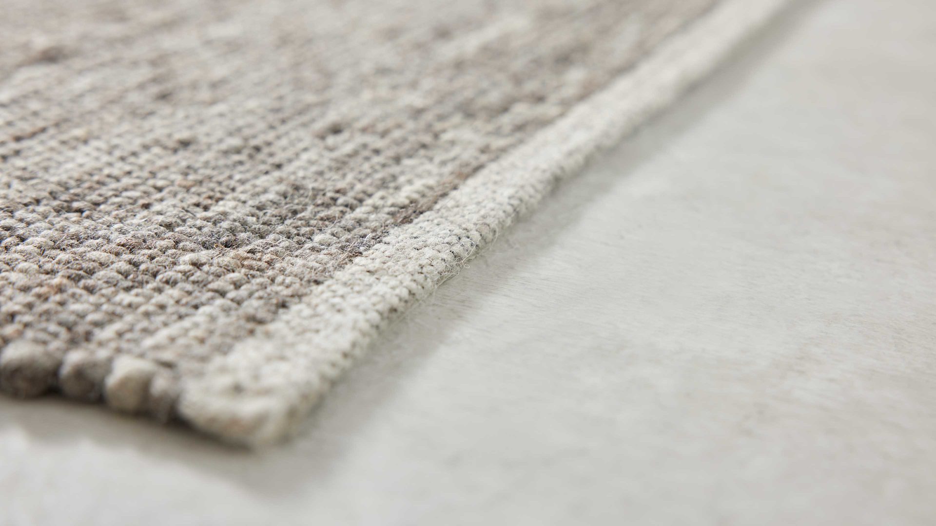 Handwebteppich Interliving aus Naturfaser in Hellbraun Interliving Teppich Serie B-8002 Grau & Haselnuss - ca. 250 x 290 cm