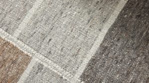 Handwebteppich Interliving aus Naturfaser in Hellbraun Interliving Teppich Serie B-8002 Grau & Haselnuss - ca. 90 x 300 cm