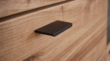 Sideboard Interliving aus Holz in Holzfarben Interliving Esszimmer Serie 5604 - Sideboard Eiche rustico - drei Türen, zwei Schubladen