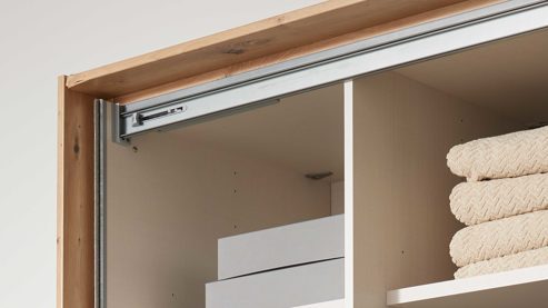 Passepartout Interliving aus Holz in Holzfarben Hell Interliving Kleiderschrank Serie 1208 - Passepartout 65612 Artisan Eiche - Breite ca. 298 cm