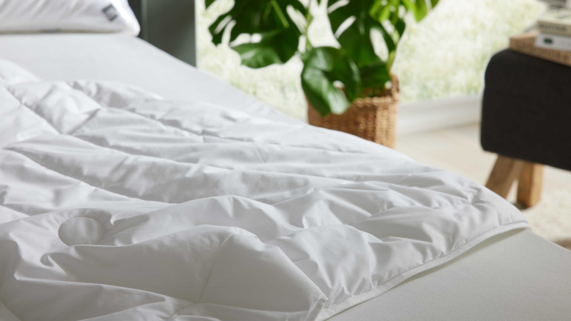 Faserdecke Interliving aus Stoff in Weiß Interliving Bettdecke Serie 9202 - Monodecke extraleicht, ca. 525 g - ca. 200 x 200 cm