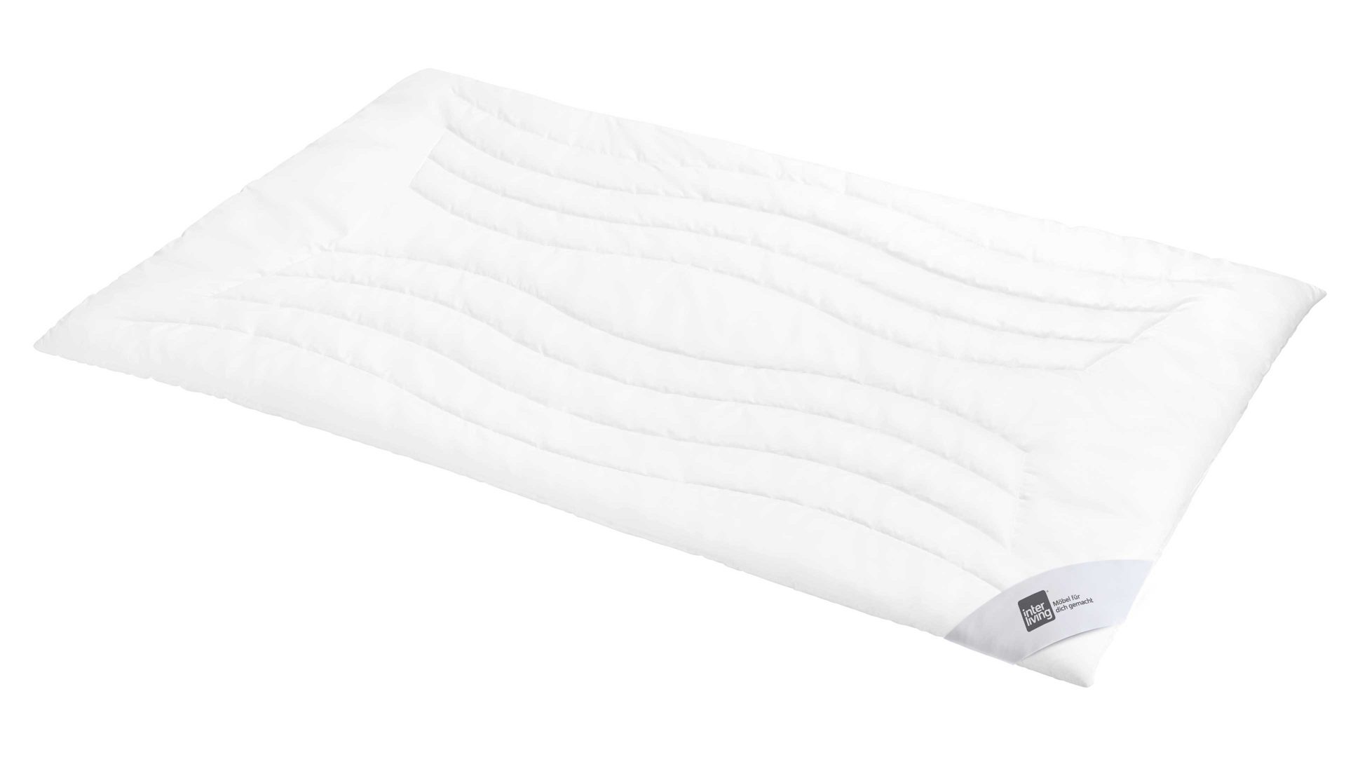 Faserdecke Interliving aus Stoff in Weiß Interliving Bettdecke Serie 9202 - Faserdecke normal, ca. 900 g - ca. 155 x 220 cm