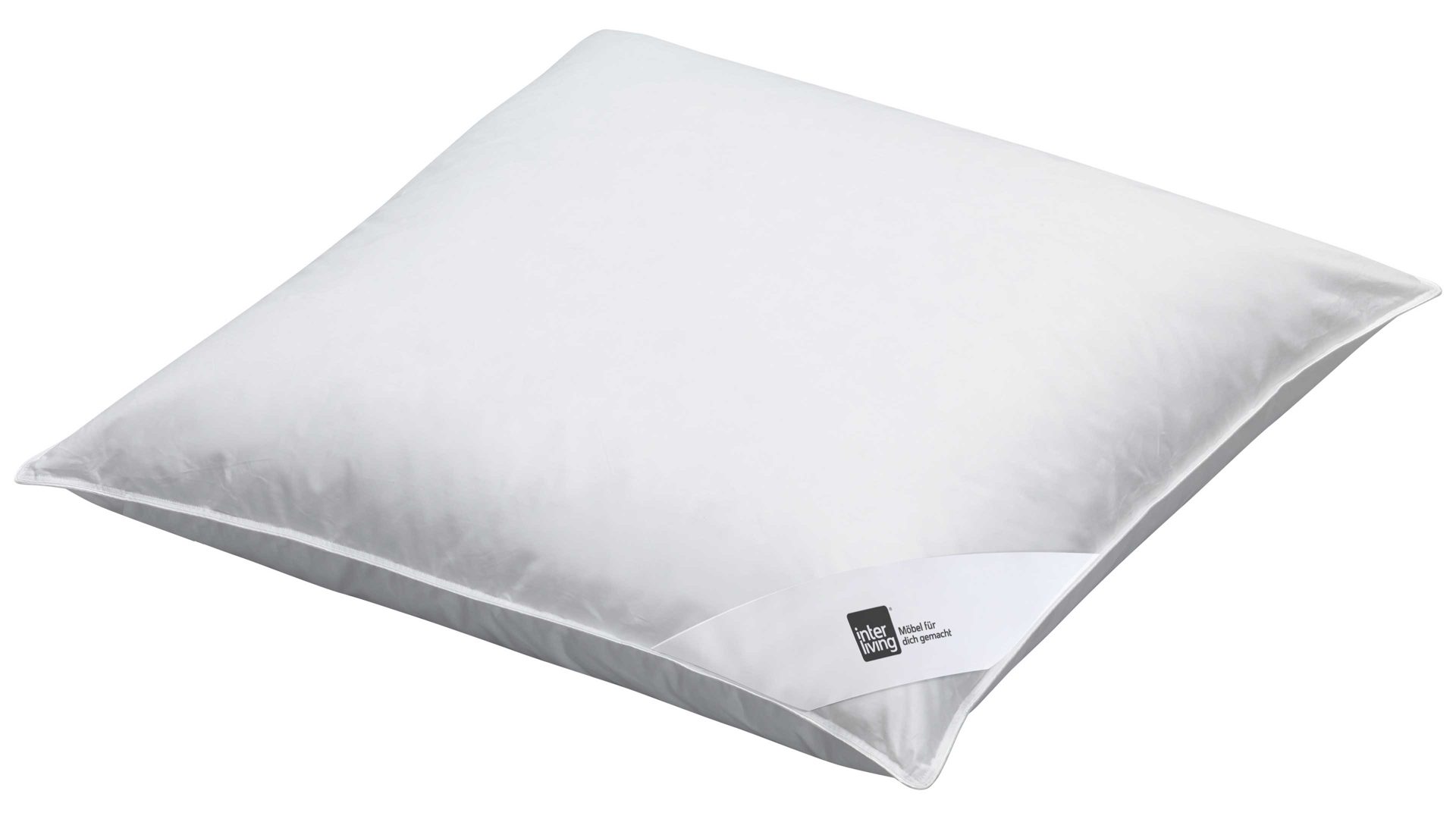 Kopfkissen Interliving aus Stoff in Weiß Interliving Kopfkissen Serie 9205 - Daunenkissen 70 % Federn & 30 % Daunen, ca. 950 g - ca. 80 x 80 cm