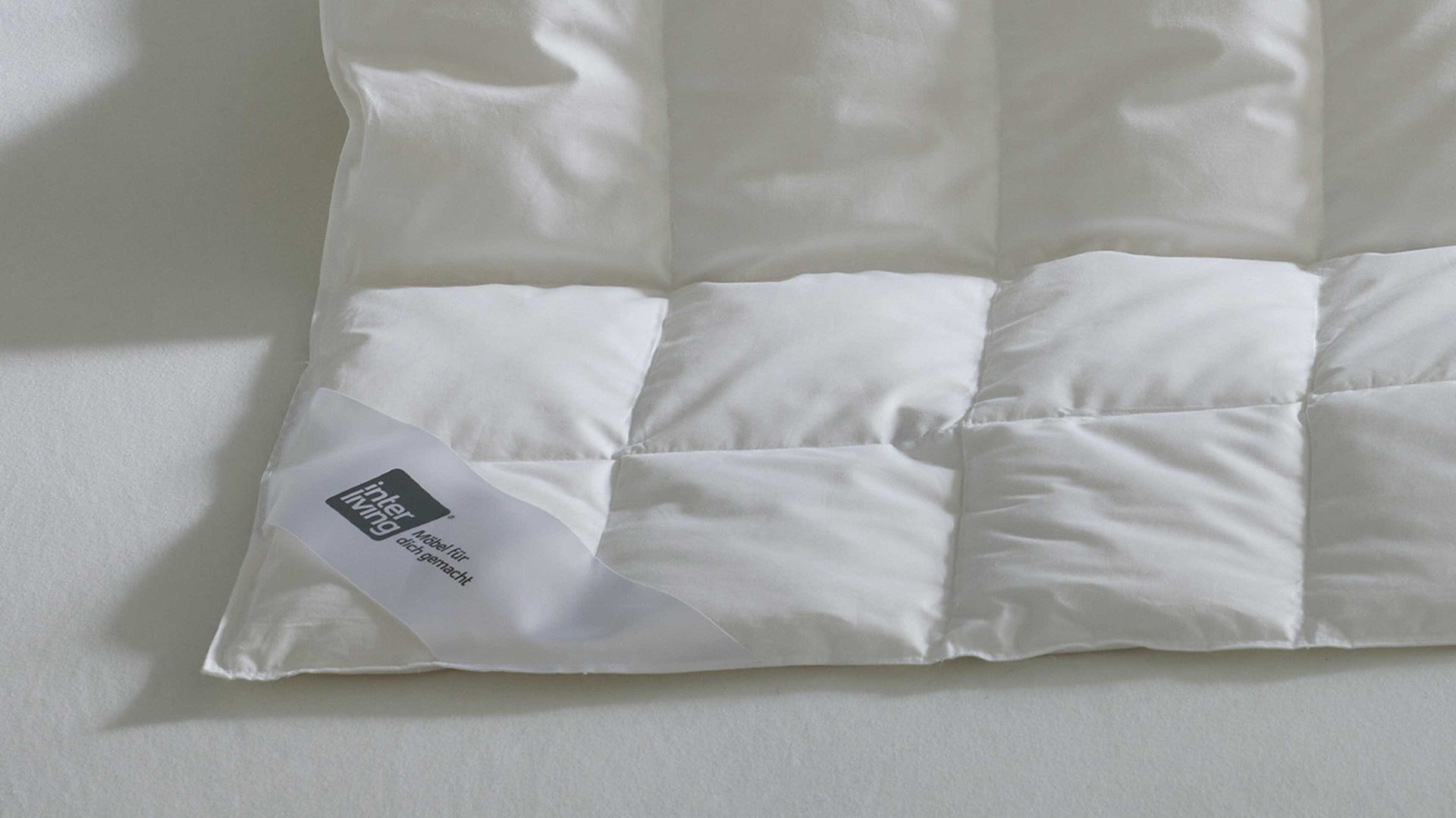 Daunendecke Interliving aus Stoff in Weiß Interliving Bettdecke Serie 9205 - Daunendecke extraleicht, ca. 200 g Daunen - ca. 135 x 200 cm