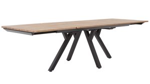 Esstisch WOODS & TRENDS aus Holz in Holzfarben WOODS & TRENDS Esszimmer Serie Perth - Ausziehtisch Scheunenholz & Schwarz - ca. 200 - 280 x 100 cm