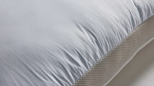 Nackenstützkissen Interliving aus Stoff in Weiß Interliving Nackenstützkissen Serie 9209 Visco-Sticks & Gänsedaunen - ca. 40 x 80 cm