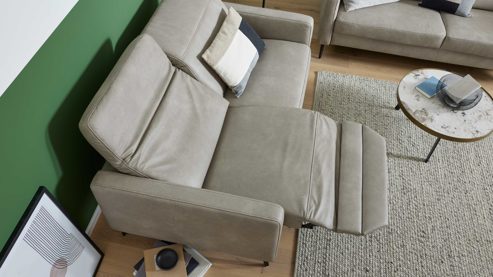 Funktion Interliving aus Metall in Transparent Interliving Sofa Serie 4065 – Relaxfunktion WAS1 - ein Motor