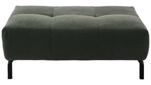 Polsterhocker SOFAkultur aus Stoff in Grün SOFAkultur Programm SK 745 2.0 - XXL-Polsterhocker olivfarbener Feincord - ca. 109 x 74 cm