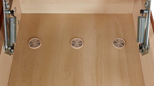 Ecksofa comfortmaster besser sitzen, liegen, leben aus Leder in Hellbraun Comfortmaster Spektra 1480 - Relax-Wohnlandschaft mit vielen Funktionen honigfarbenes LongLife-Leder Rustika LG 24 – Stellfläche ca. 237 x 255 cm