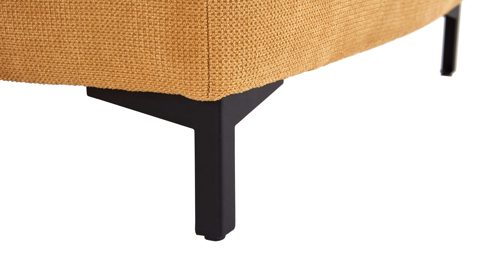 Ecksofa KAWOO aus Stoff in Gelb KAWOO Serie 7178 - Ecksofa bzw. Polsterecke mit Funktionen goldgelbe Chenille XBO 05 – Stellfläche ca. 300 x 203 cm